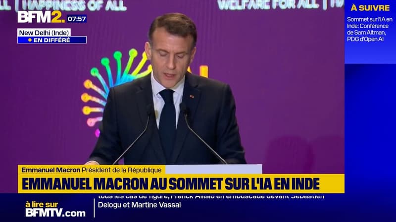 IA: l'Europe est un "espace d'innovation" et "un espace sûr", assure Emmanuel Macron en Inde