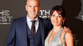 Zidane et sa compagne Véronique 