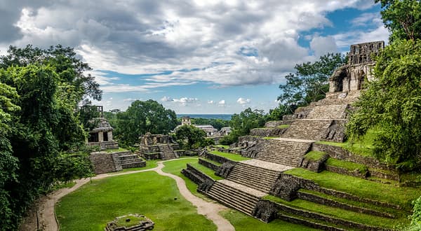 Palenque, cité maya dans l’État mexicain du Chiapas.
