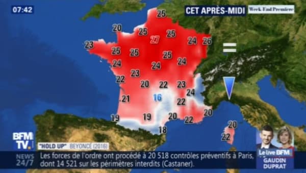 Températures prévues pour le 21 avril 2019 après-midi Températures prévues pour le 21 avril 2019 après-midi