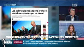 Les avantages des anciens Premiers ministres limités par un décret