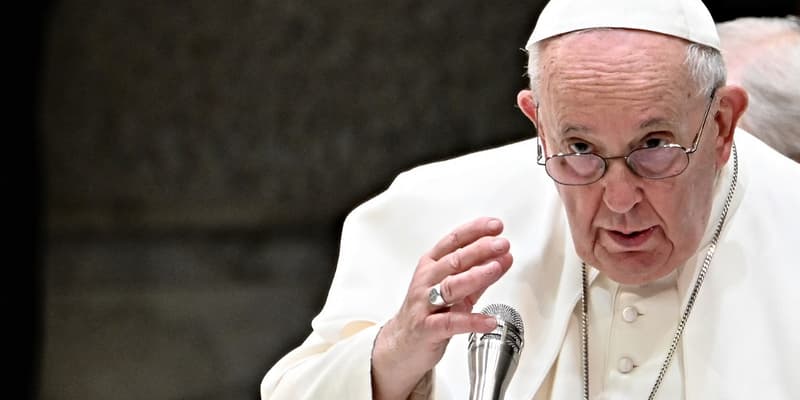 Le pape François au Vatican le 22 février 2023