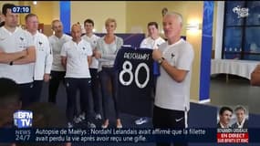 Deschamps récompensé d'un "maillot 80" pour son record à la tête des Bleus