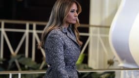 L'ex-Première dame des Etats-Unis, Melania Trump, aux obsèques de Rosalynn Carter à Atlanta, le 28 novembre 2023