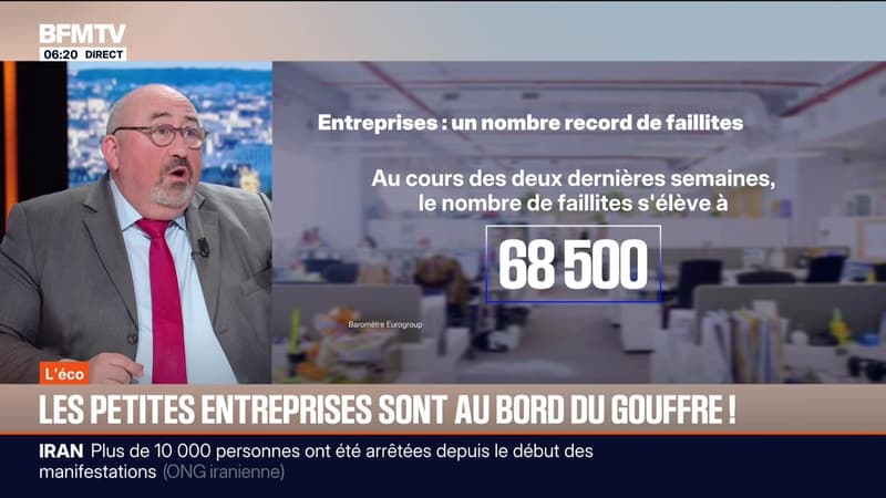 BFM éco : Les petites entreprises sont au bord du gouffre ! - 15/01