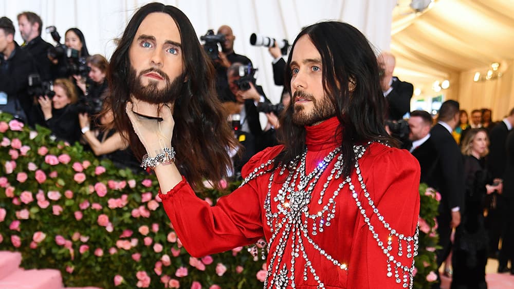 Jared leto au Gala du Met le 5 mai 2019. Jared leto au Gala du Met le 5 mai 2019.