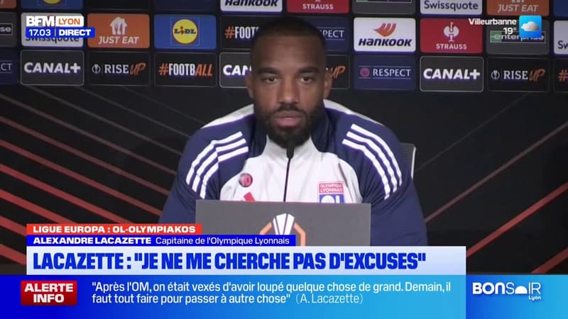 Ligue Europa: Alexandre Lacazette s'exprime avant le match de l'OL ce jeudi