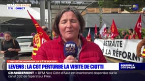 A Levens, la CGT perturbe la visite d'Eric Ciotti