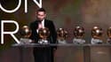 Lionel Messi avec ses six Ballons d'or