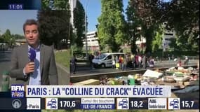 La "colline du crack" évacuée porte de la Chapelle