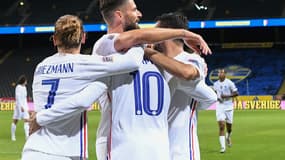 La joie de l'équipe de France