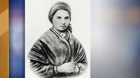 Portrait non daté de la religieuse Bernadette Soubirous (1844-1879) qui vit apparaître dix-huit fois la Vierge dans une grotte de Lourdes devenue une lieu de pélerinage