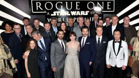 Les stars de "Rogue One" réunies pour l'avant-première mondiale à Los Angeles, le 10 décembre 2016