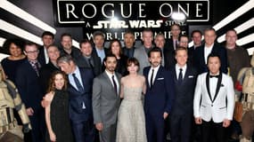 Les stars de "Rogue One" réunies pour l'avant-première mondiale à Los Angeles, le 10 décembre 2016