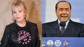 Amanda Lear et Silvio Berlusconi