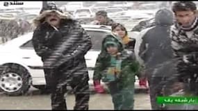 D’importantes chutes de neige en Iran 