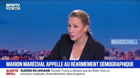Réarmement démographique: "Ça devrait être une obsession du politique", affirme Marion Maréchal
