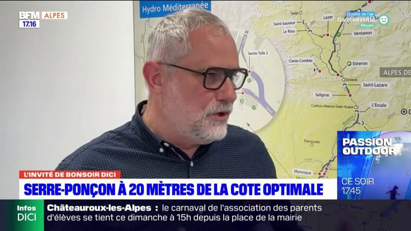 Le lac de Serre-Ponçon est à 20 mètres de la cote optimale