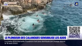 Marseille: blessé, un plongeur des calanques sensibilise les ados 