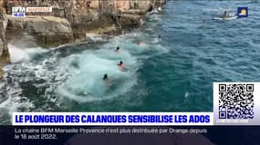 Marseille: blessé, un plongeur des calanques sensibilise les ados 