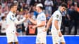 Mason Greenwood, Benjamin Pavard et Nayef Aguerd célèbrent un but de l'OM face Havre, le 18 octobre 2025