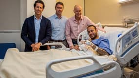 Neymar sur son lit d'hôpital à Doha