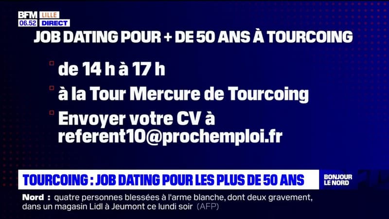 Tourcoing: un job dating pour les plus de 50 ans