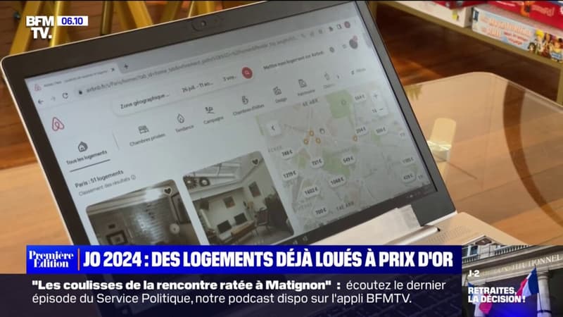 Jusqu'à 1650¬ par nuit: pour les JO 2024, des Parisiens louent déjà leur logement à prix d'or sur Airbnb