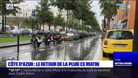 Côte d'Azur: la pluie a fait son retour ce mardi matin