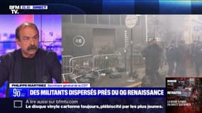 Retraites: "C'est une action symbolique" affirme Philippe Martinez à propos des jets de poubelles sur le siège du parti "Renaissance"