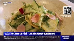Ma recette avec une cheffe: testez la salade de courgettes et concombre au jus de pickles et ricotta fumée