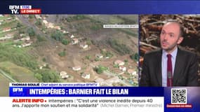 Story 1 : Barnier/Intempéries,  "Soutien et solidarité" - 18/10