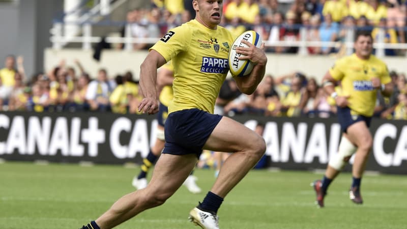 Damian Penaud a filé dans le dos de la défense du RCT au stade Marcel-Michelin.