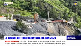 Alpes-Maritimes: le tunnel de Tende rouvrira en juin 2024