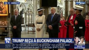 Donald et Melania Trump visitent l'abbaye de Westminster