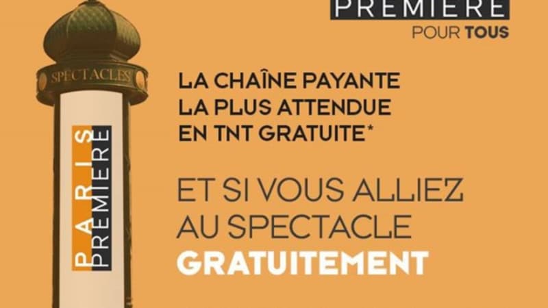 Paris Première avait lancé au printemps une campagne publicitaire en faveur de son passage en gratuit