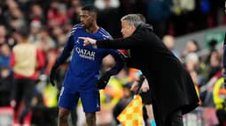 Ousmane Dembélé et Luis Enrique avec le PSG en mars 2025