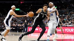 Victor Wembanyama lors de la défaite de San Antonio face à Orlando (98-108), le 31 janvier 2024