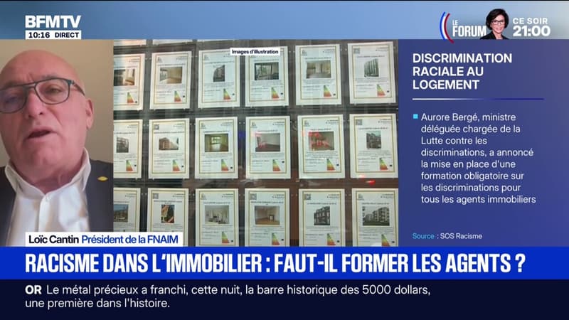 Discrimination raciale au logement: "La FNAIM condamne avec fermeté ce genre de pratiques", assure son président Loïc Cantin