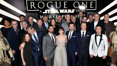 Les stars de "Rogue One" réunies pour l'avant-première mondiale à Los Angeles, le 10 décembre 2016