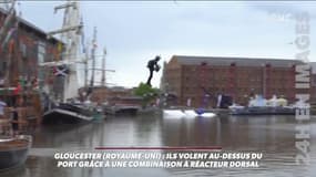 Superman? Non, juste un homme équipé d'un réacteur dorsal