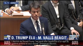Donald Trump président des États-Unis: "C'est une décision souveraine du peuple américain", Manuel Valls