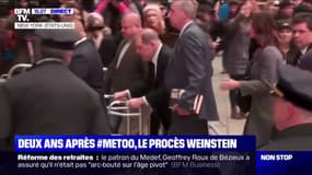 Très affaibli, Harvey Weinstein est arrivé à son procès à New York 