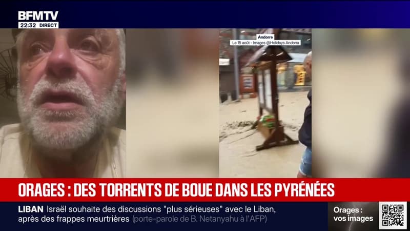 Orages dans les Pyrénées: la route a été coupée par les intempéries dans le secteur de La Mongie