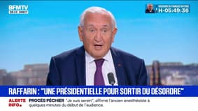 Présidentielle 2027: "Je suis tout à fait contre les primaires", déclare Jean-Pierre Raffarin, ancien Premier ministre