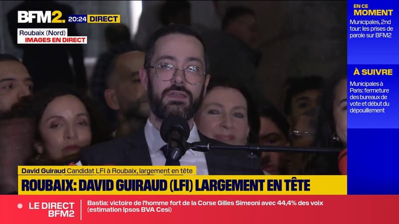 Municipales: "Roubaix c'est la France et la France s'est faite à Roubaix", déclare le député LFI David Guiraud, élu maire de la ville