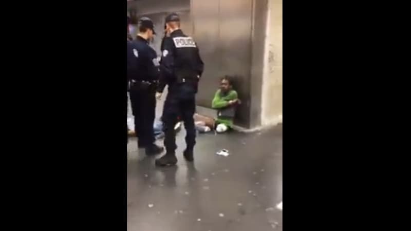 L'homme a été verbalisé après avoir uriné contre une poubelle.