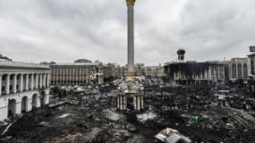 La place de l'Indépendance à Kiev, ce jeudi, a été le théâtre de sanglants affrontements.
