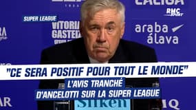 Super League : Ancelotti se dit "convaincu que ce sera positif pour tout le monde"