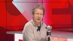 Jean-Marc Jancovici sur le plateau de RMC et BFMTV le 12 mai 2023